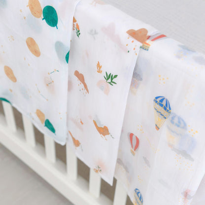 Baby Organic Swaddle in Springtime by Le Petit Society — image 7