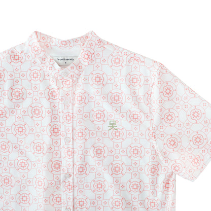 Chinese Motif Series - Men's Shirt in Pink Motif (Classic Fit) by Le Petit Society — image 4