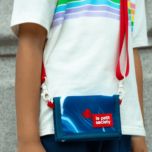 Kids Wallet With Lanyard - Spider