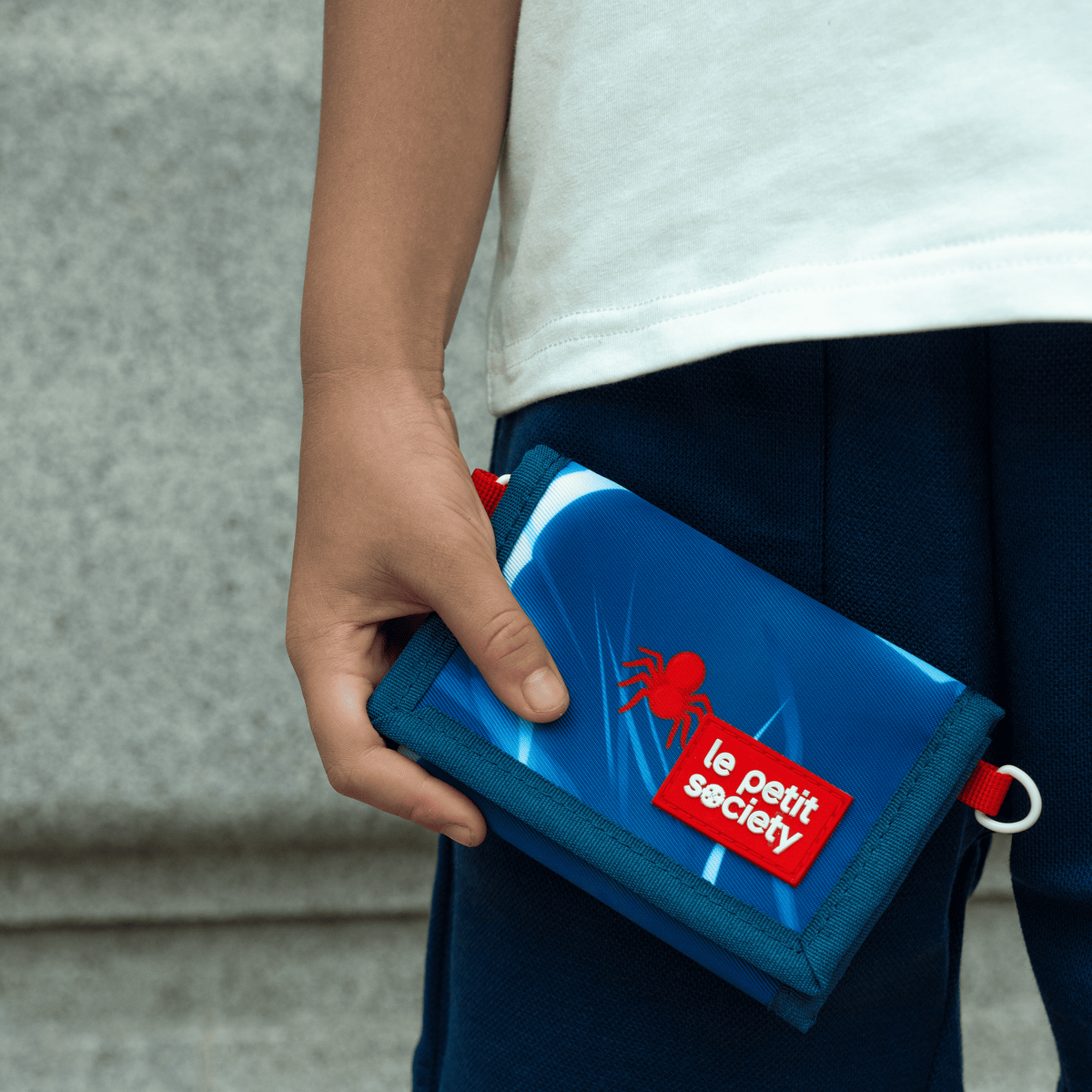 Kids Wallet With Lanyard - Spider