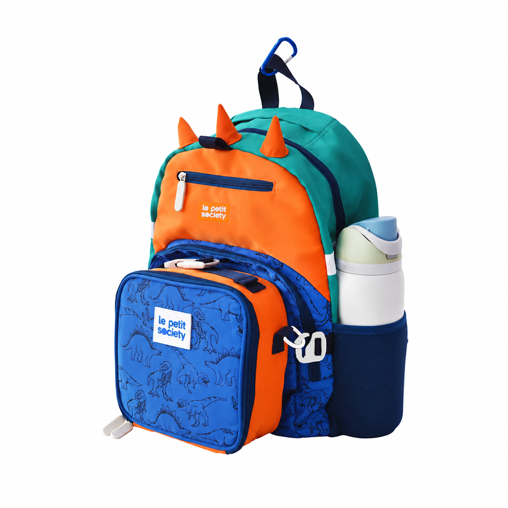 School Duo - Dino Single Pocket Backpack & Munch Mini (7-10Y)