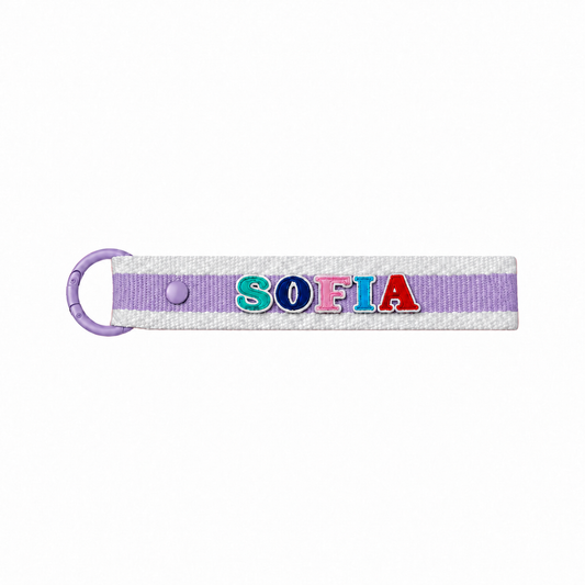 LPS Bag Tag - Lilac Stripes