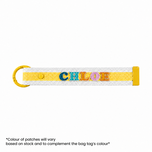 LPS Bag Tag - Yellow Stripes