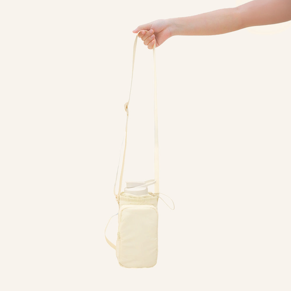 Water Bottle Sling Bag - Butter Cream (1.2L)