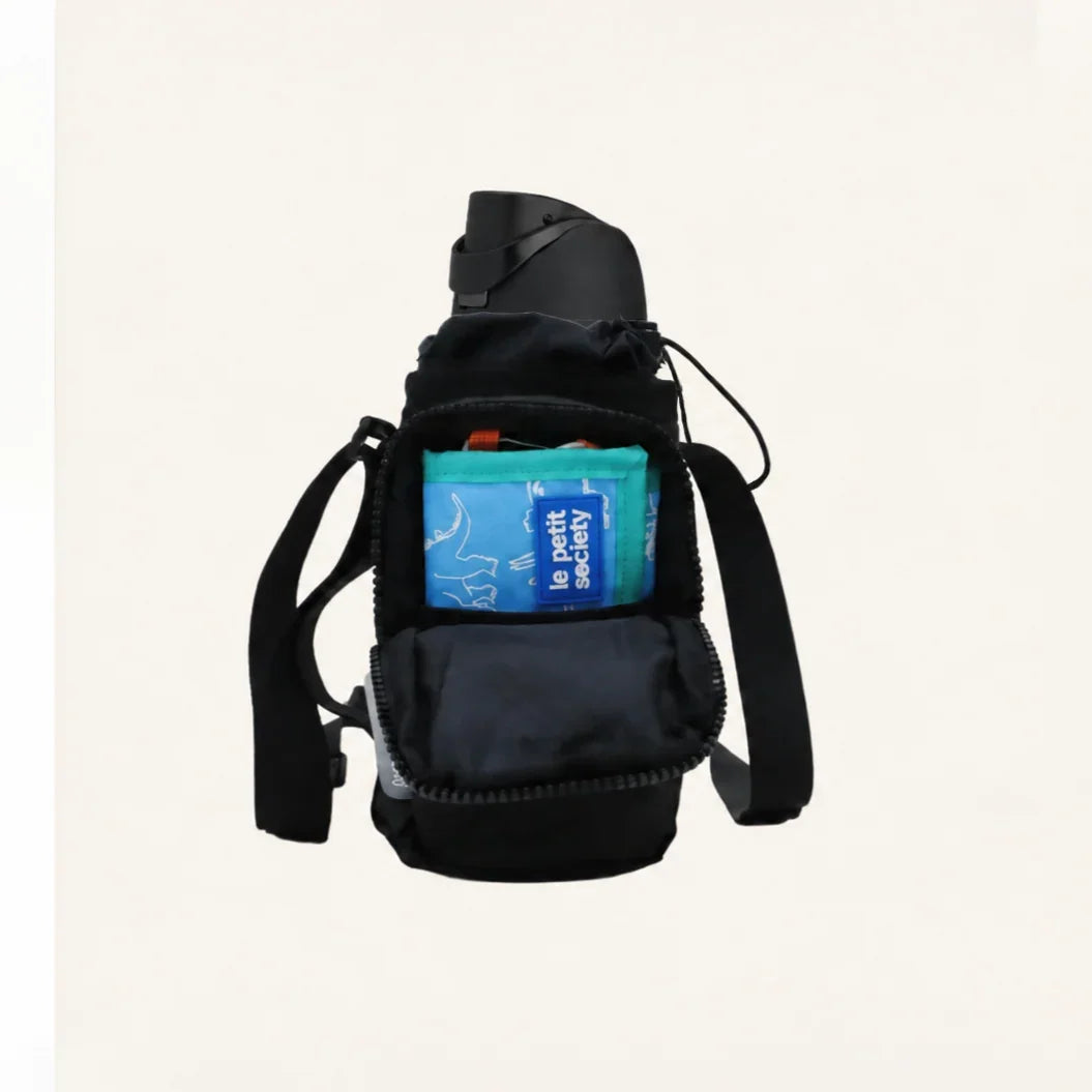Water Bottle Sling Bag - Jet Black (1.2L)
