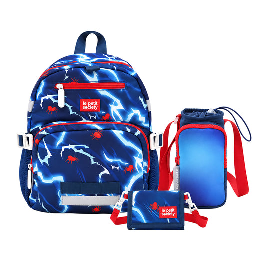 Essential School Bundle - Spider Mini Backpack, Bottle Bag & Wallet (5Y & above)