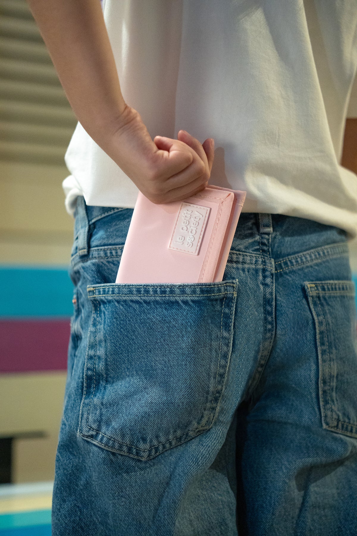 Kids Wallet With Lanyard - Marshmallow Pink
