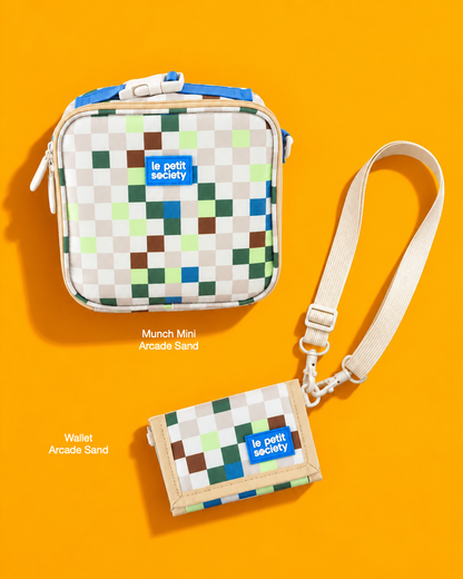 Petit Pair bundle: Munch Mini in Arcade Sand and Wallet in Arcade Sand