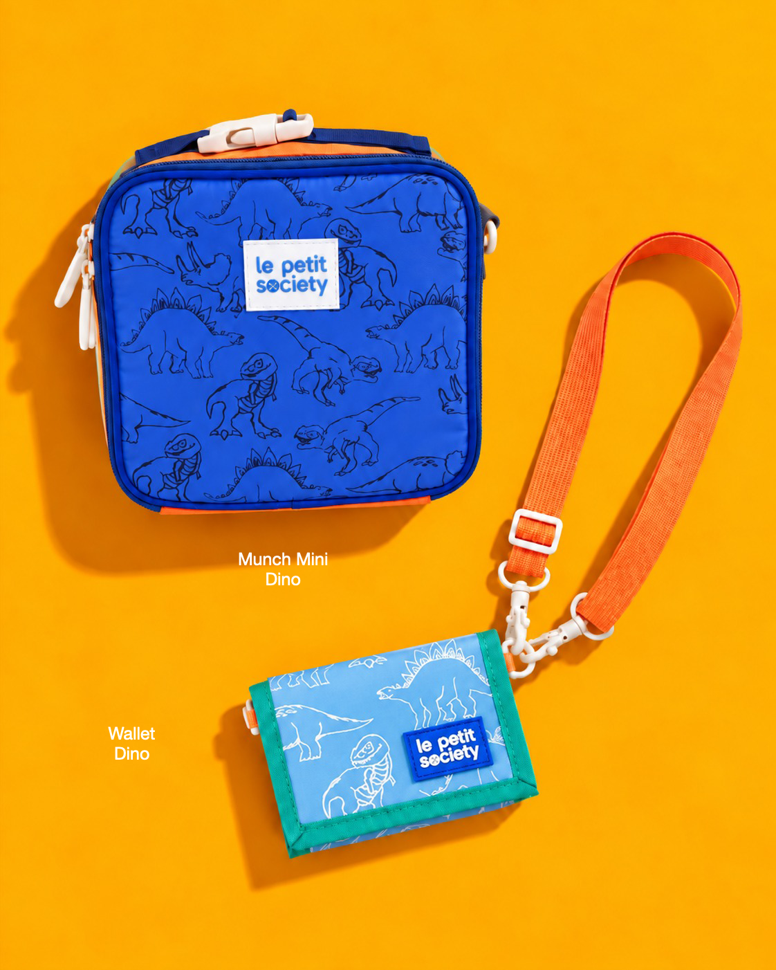 Petit Pair bundle: Munch Mini in Dino and Wallet in Dino