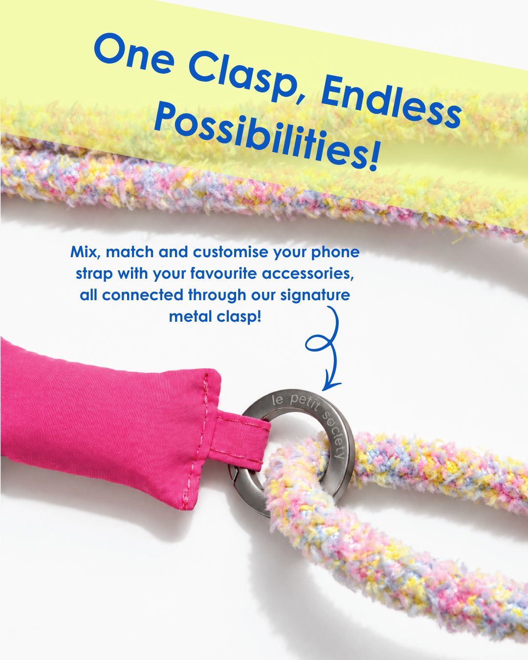 Phone Strap - Candy Pink