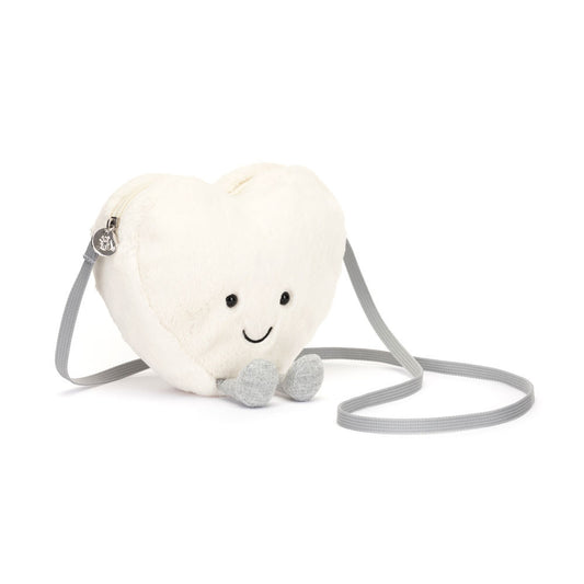 Amuseable Cream Heart Bag by Jellycat