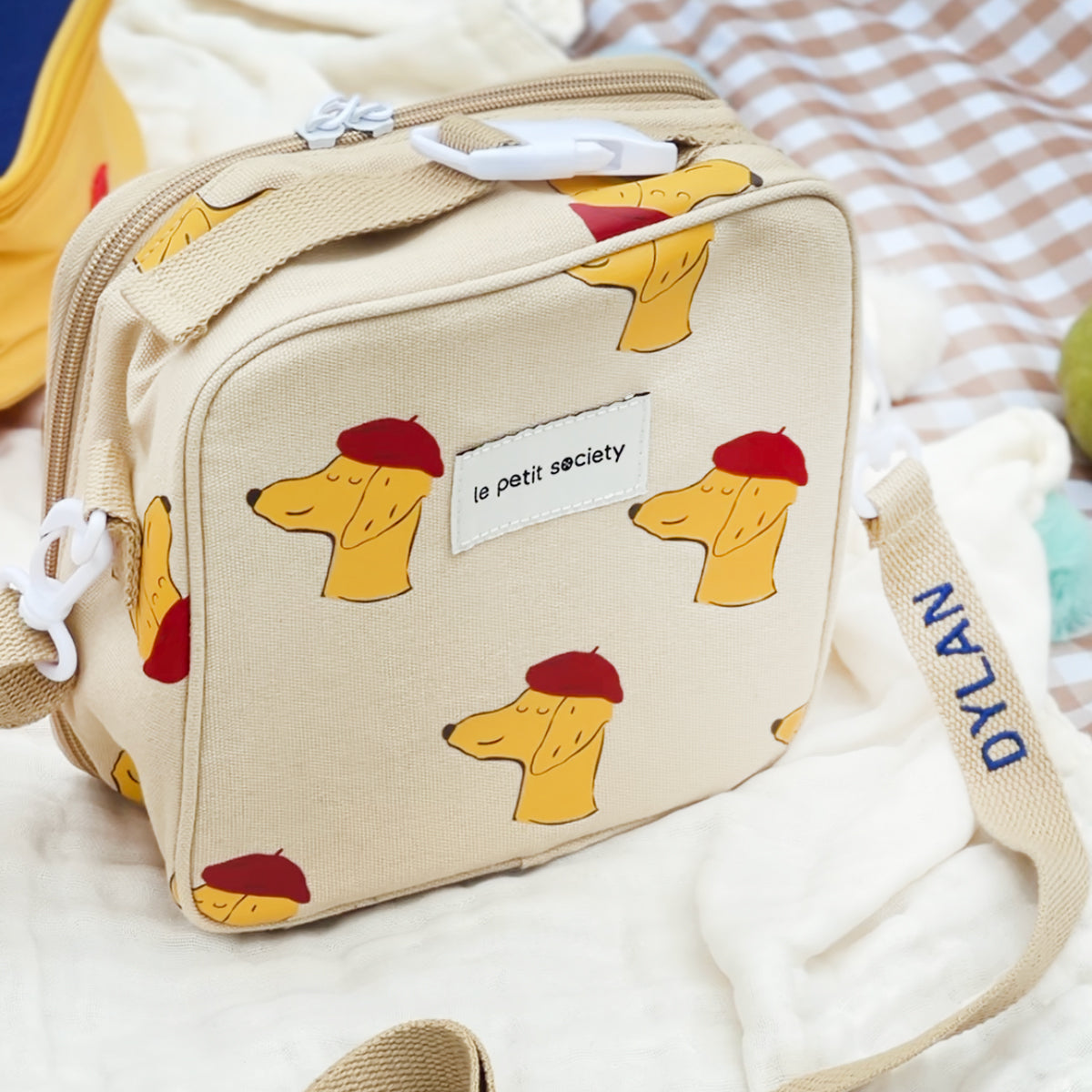 Adjustable Bag Strap in Light Brown (Personalisable) by Le Petit Society — image 2