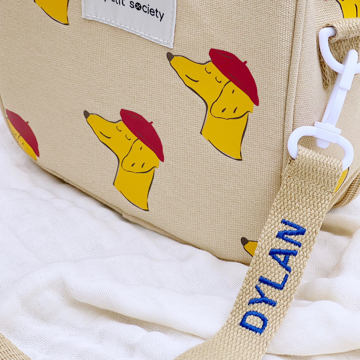 Adjustable Bag Strap in Light Brown (Personalisable) by Le Petit Society — image 3