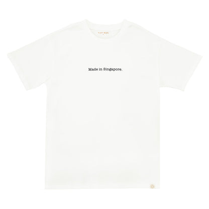 A Singapore Series - "Made in Singapore" Adult Tee in White by Le Petit Society — image 3