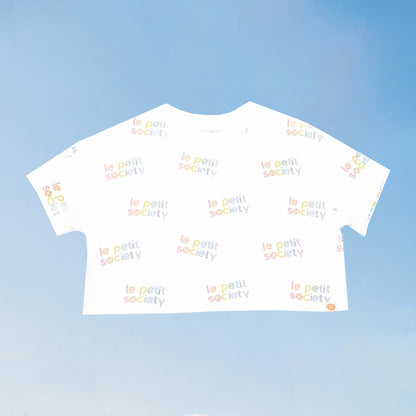 Made For Play - Adult Ladies Crop Top in Rainbow Logo by Le Petit Society — image 7