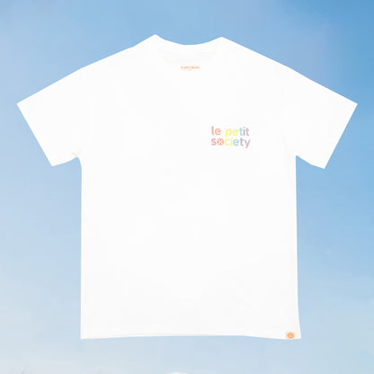 Made For Play - Adult Tee in White with Logo Print by Le Petit Society — image 5