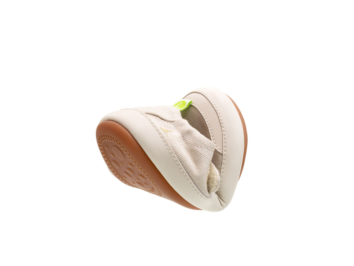 Gaia Green Mary Janes in Lona Cream / Lona Rosa Quartzo by Tip Toey Joey — image 5