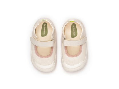 Gaia Green Mary Janes in Lona Cream / Lona Rosa Quartzo by Tip Toey Joey — image 11