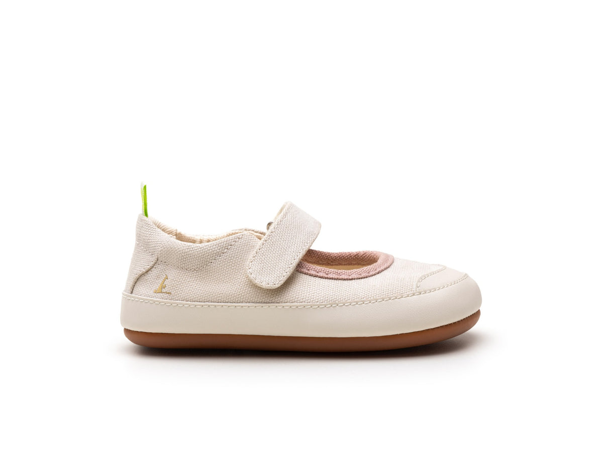 Gaia Green Mary Janes in Lona Cream / Lona Rosa Quartzo by Tip Toey Joey — image 3
