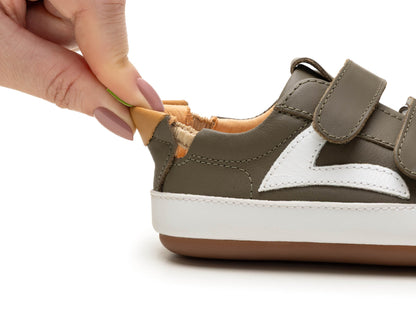 Hopper Sneakers in Mineral Green / White / Hay by Tip Toey Joey — image 5