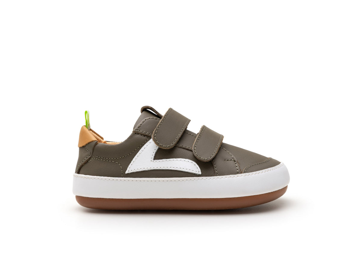 Hopper Sneakers in Mineral Green / White / Hay by Tip Toey Joey — image 4