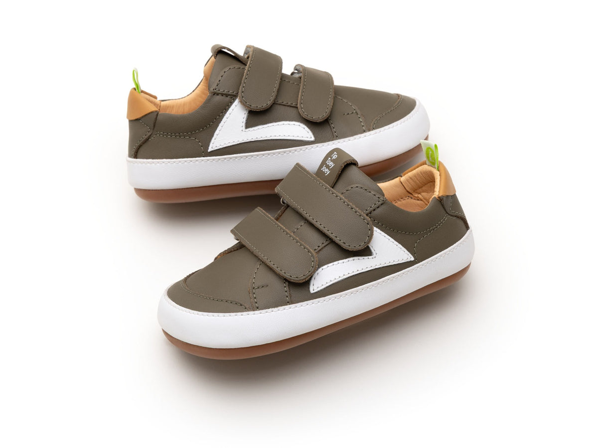 Hopper Sneakers in Mineral Green / White / Hay by Tip Toey Joey — image 3