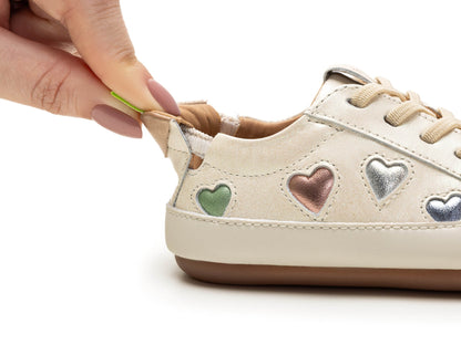 Love 4 All Sneakers in White Dream / Sterling Silver / Rose Gold by Tip Toey Joey — image 6