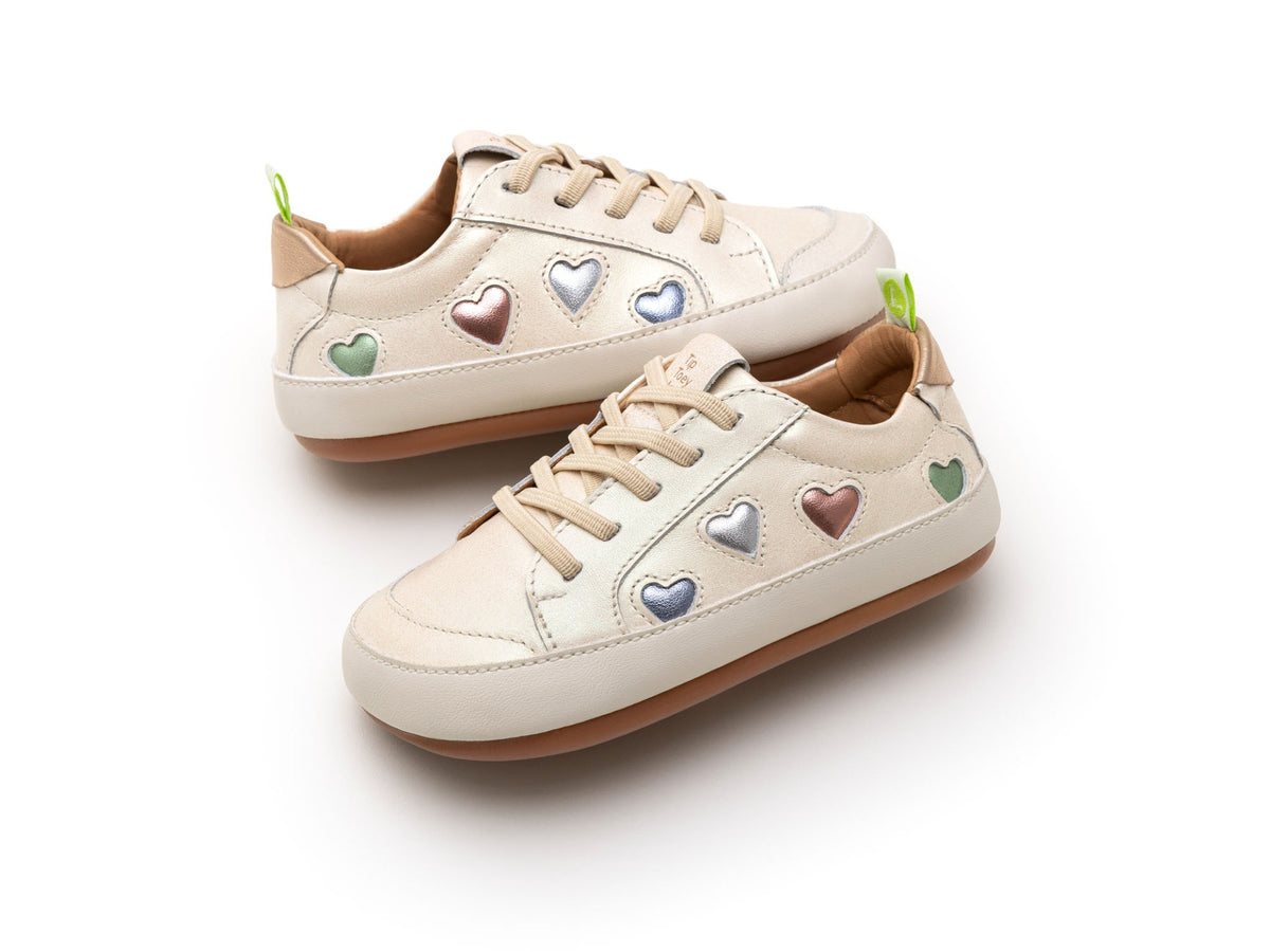 Love 4 All Sneakers in White Dream / Sterling Silver / Rose Gold by Tip Toey Joey — image 2