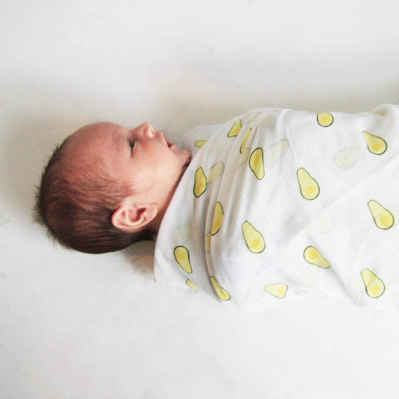 Baby Organic Swaddle in Avocado by Le Petit Society — image 6