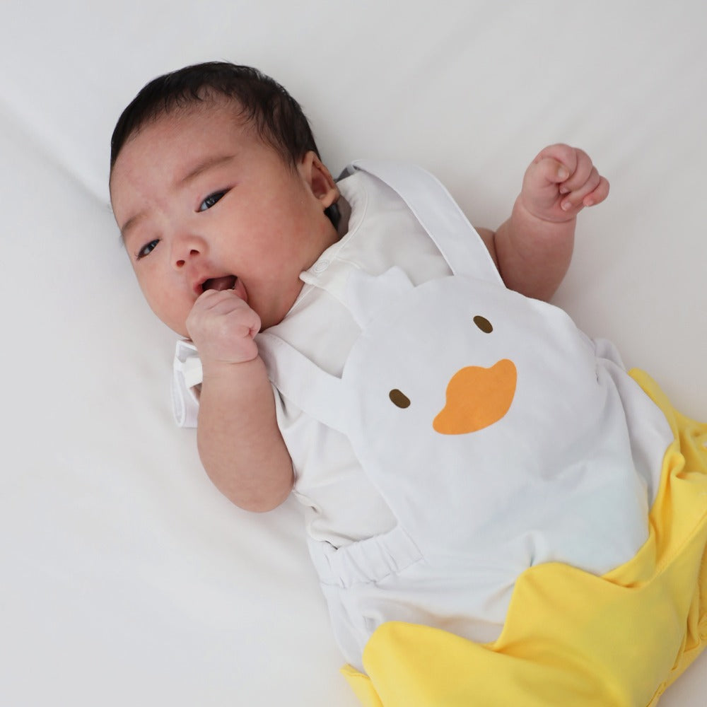 Baby Animal Romper in Duck by Le Petit Society — image 3