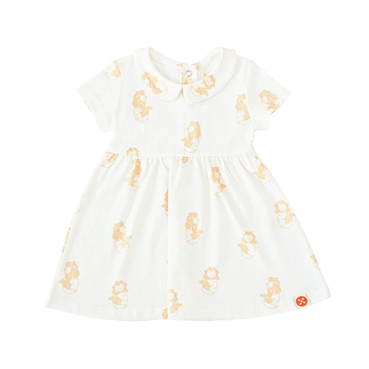 A Singapore Series - Baby Girl Dress in Merlion Print by Le Petit Society