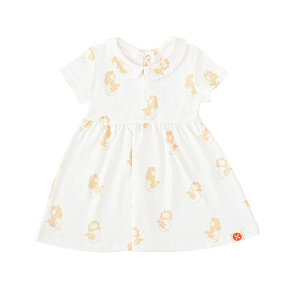 A Singapore Series - Baby Girl Dress in Merlion Print by Le Petit Society — image 4