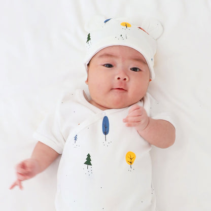 Baby Organic Bear Hat in Bear Print by Le Petit Society — image 2