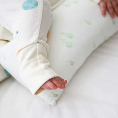 Baby Organic Zip Sleepsuit with Foldable Mittens & Footies in Planets by Le Petit Society — image 10