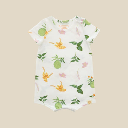 Heritage Series - Baby Romper in Tropical Durian Print by Le Petit Society — image 10