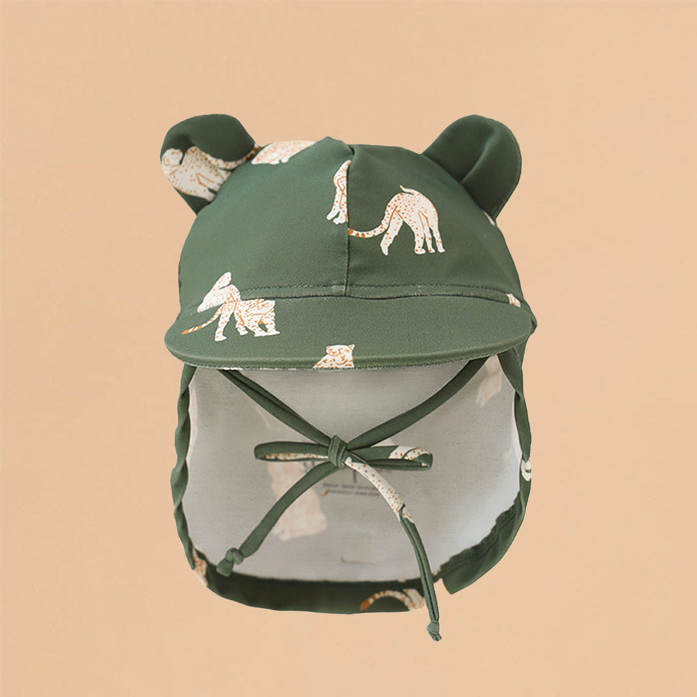 Baby Sunhat in Leopard Print by Le Petit Society