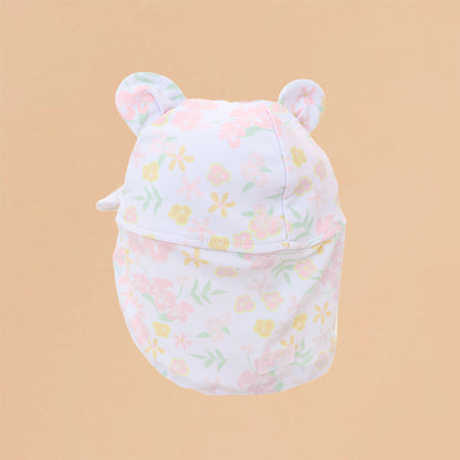 Baby Sunhat in Pastel Floral Print by Le Petit Society — image 2