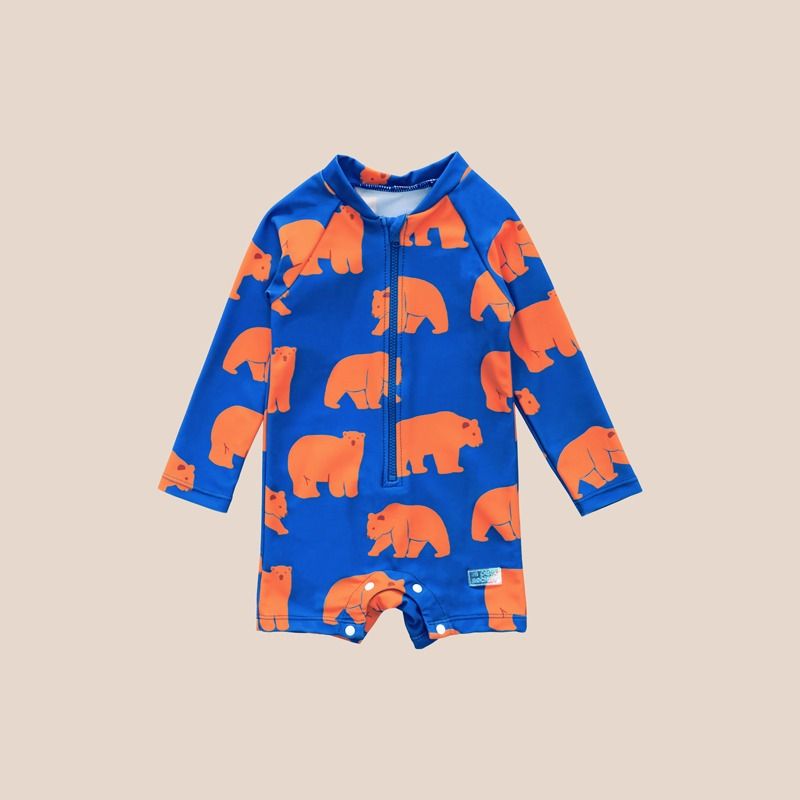 Baby Swimsuit in Bear Print by Le Petit Society — image 7