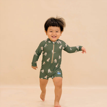 Baby Swimsuit in Leopard Print by Le Petit Society — image 6