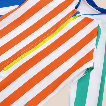 Baby Swimsuit in Rainbow Stripes by Le Petit Society — image 2