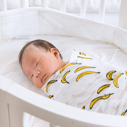 Baby Organic Swaddle in Banana by Le Petit Society — image 7