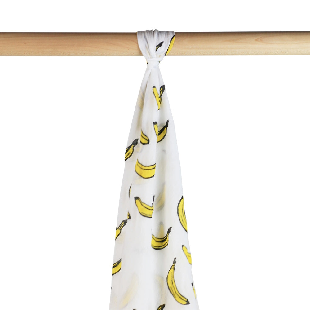 Baby Organic Swaddle in Banana by Le Petit Society — image 9