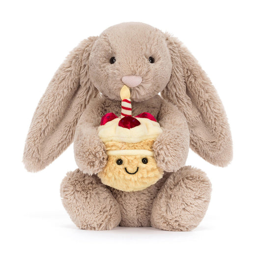 Bashful Beige Bunny 'Birthday' by Jellycat