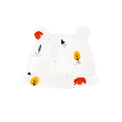 Baby Organic Bear Hat in Bear Print by Le Petit Society — image 5