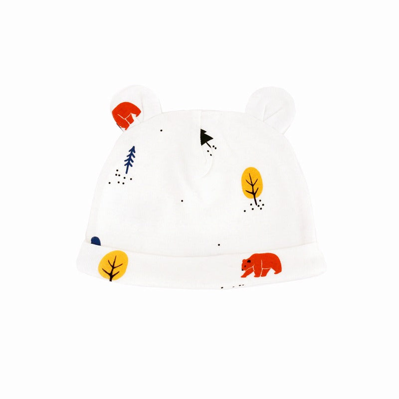 Baby Organic Bear Hat in Bear Print by Le Petit Society — image 4