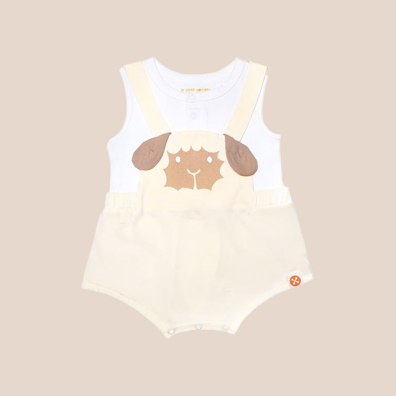 Baby Animal Romper in Sheep by Le Petit Society — image 8