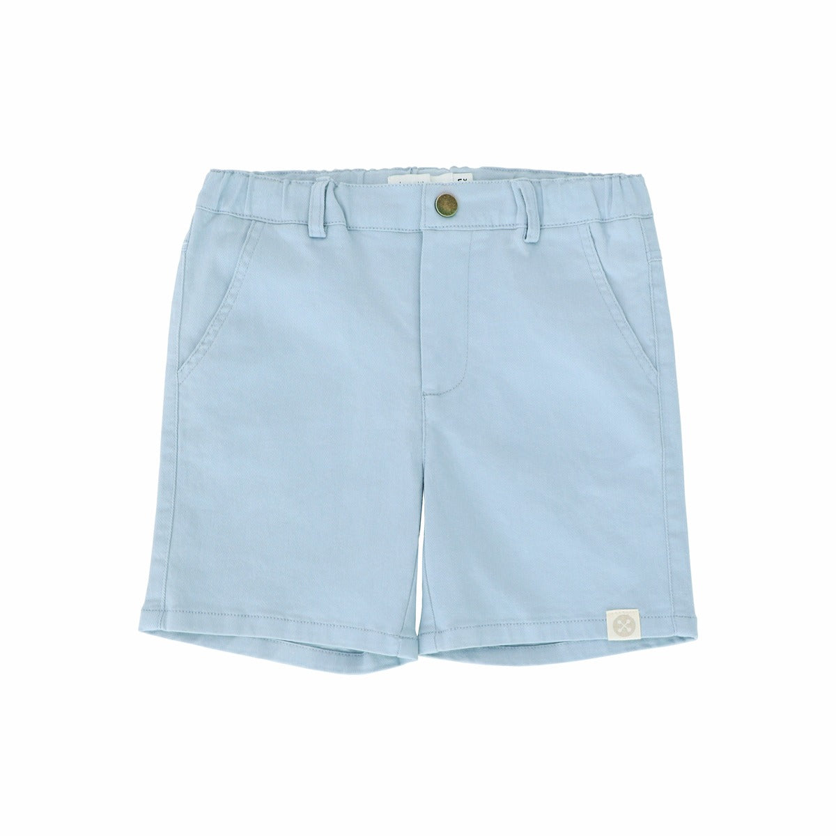 Bermuda Shorts with Adjustable Waistband in Dusty Blue by Le Petit Society — image 6