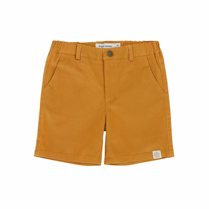 Bermuda Shorts with Adjustable Waistband in Golden Brown by Le Petit Society — image 6
