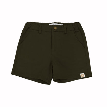 Bermuda Shorts with Adjustable Waistband in Olive by Le Petit Society — image 11