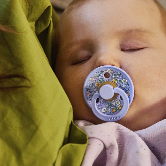 Colour Latex Pacifier Twin Pack in Chloe Meadow - Ivory Mix by BIBS x LIBERTY